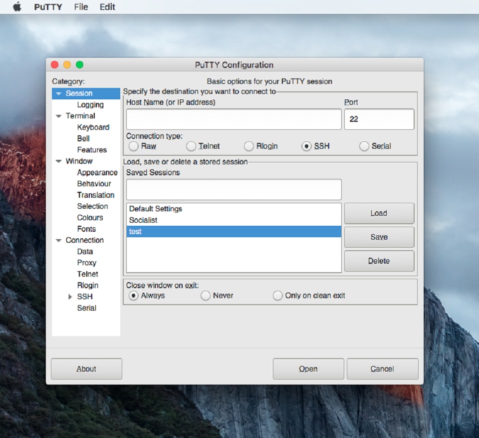 putty for mac os download